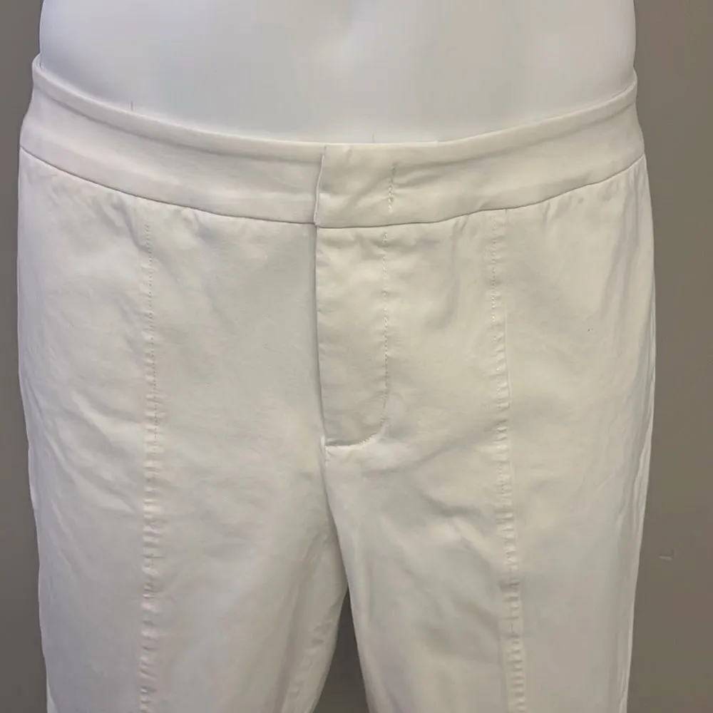 NYDJ Cream Ankle Pants with Front and Back Pleating - Image 4