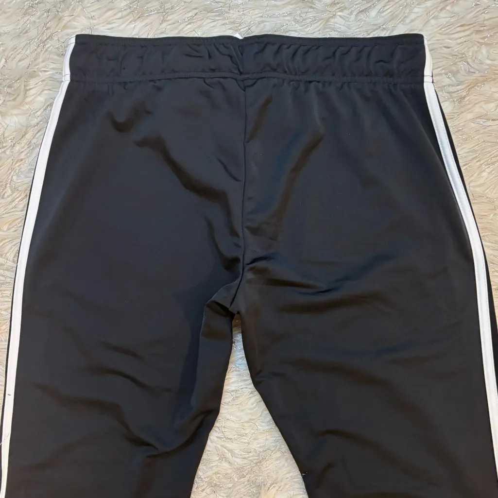 Adidas Black Women’s 3 Stripes Sports  Track Joggers Size M - Image 6