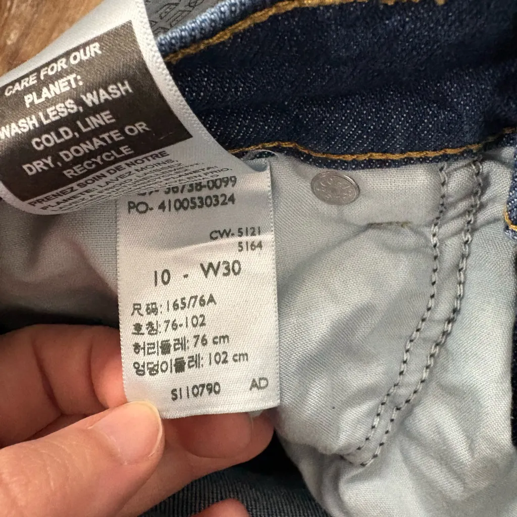 Signature by Levi Strauss Heritage Boyfriend Blue Denim Jeans 10 W30 Casual - Image 7