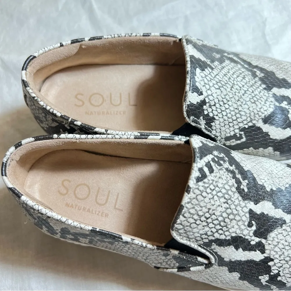 Soul Naturalizer Slip On Shoes Woman’s Size 8 faux snake reptile print Trisha 2 - Image 3