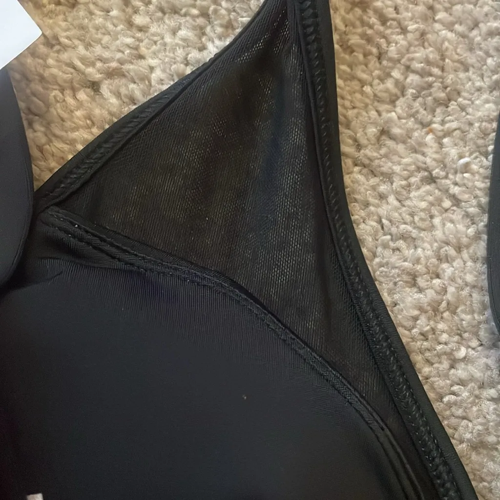 Shade Shore black mesh swim bra in size 36C new - Image 10