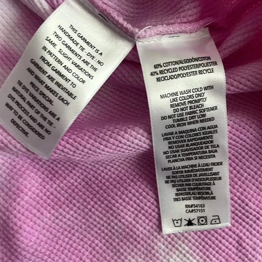 Calvin Klein Plus Tie dye Womens Crewneck T-Shirt in Pink size 2X - Image 6