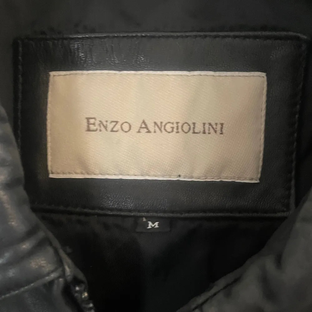 Enzo Angiolini Women's M Zip Up Front Genuine Leather Black Jacket Buttery Soft - Image 5
