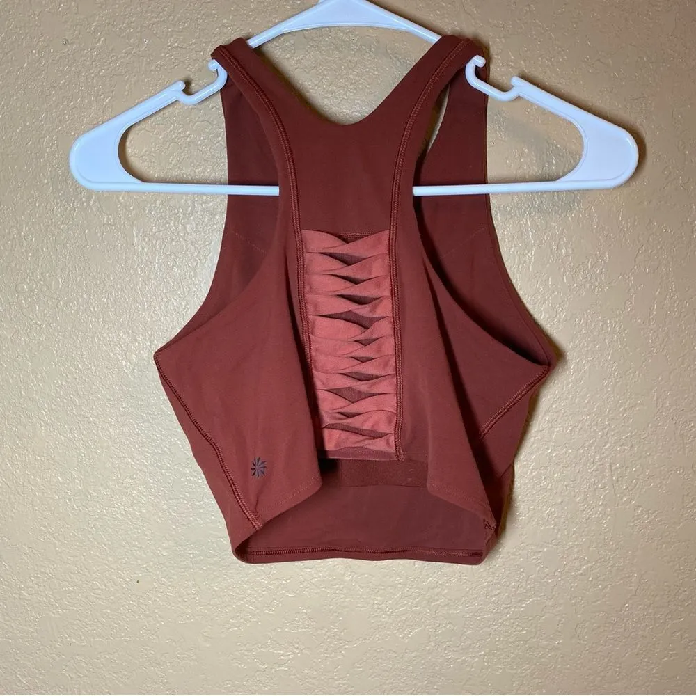 Athleta Women’s Small Conscious Twist Crop Powervita Sports Bra - Image 5