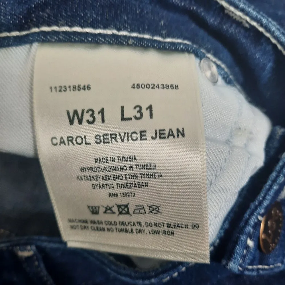 Carol Service Jean in Dark Grace Size 31x31 NWT Lightly Flawed - Image 9