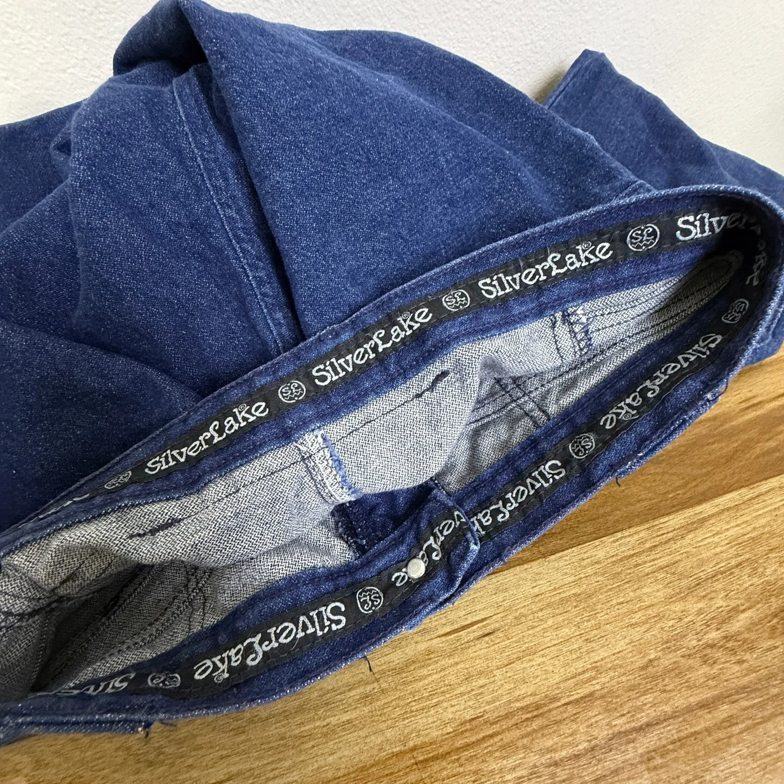 Vtg Wrangler Silverlake Bareback Jeans Womens 31x35 Blue Denim Cotton USA Tall - Image 6