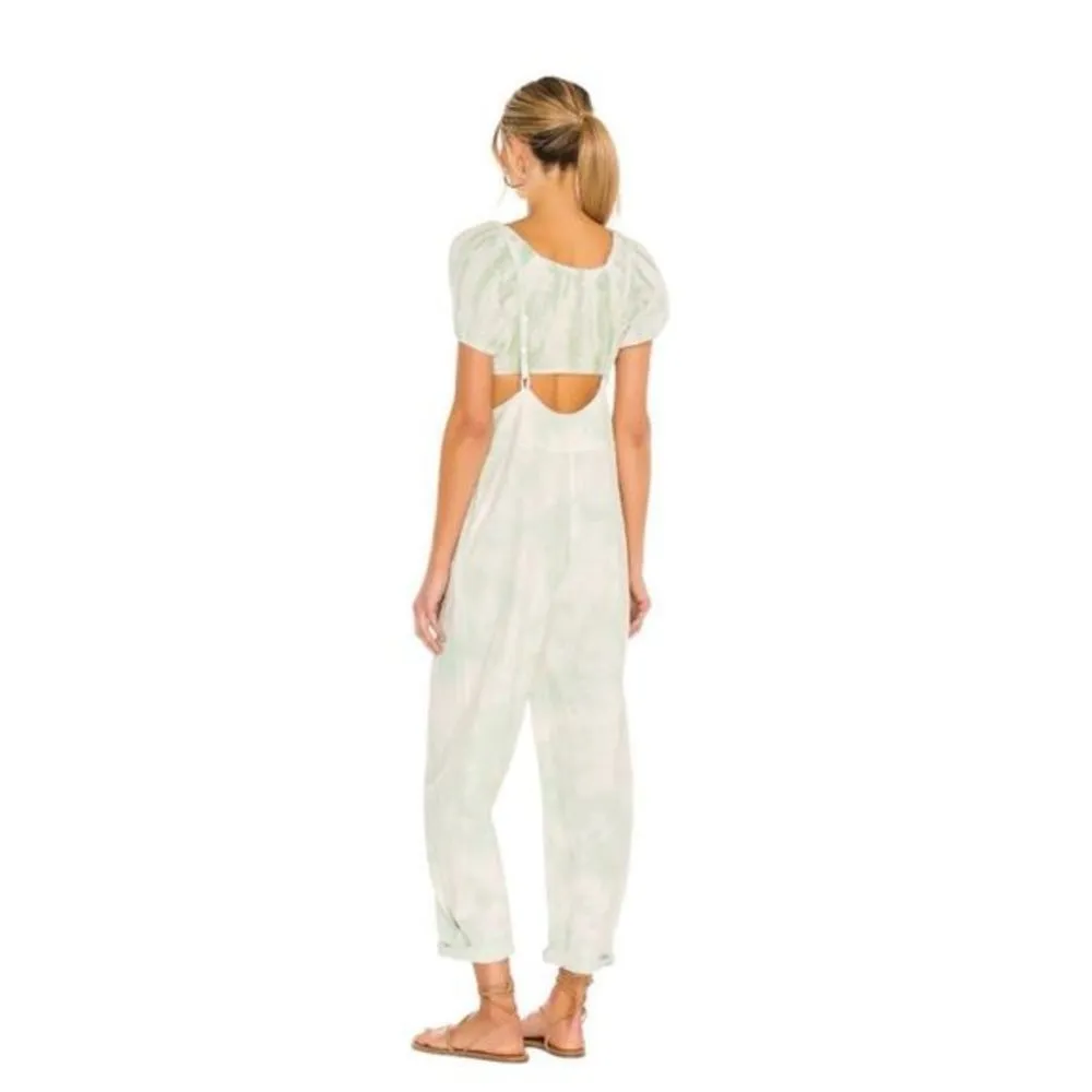 Free People Tie Dye Stroll in Kyoto Top in Succulent - Image 86