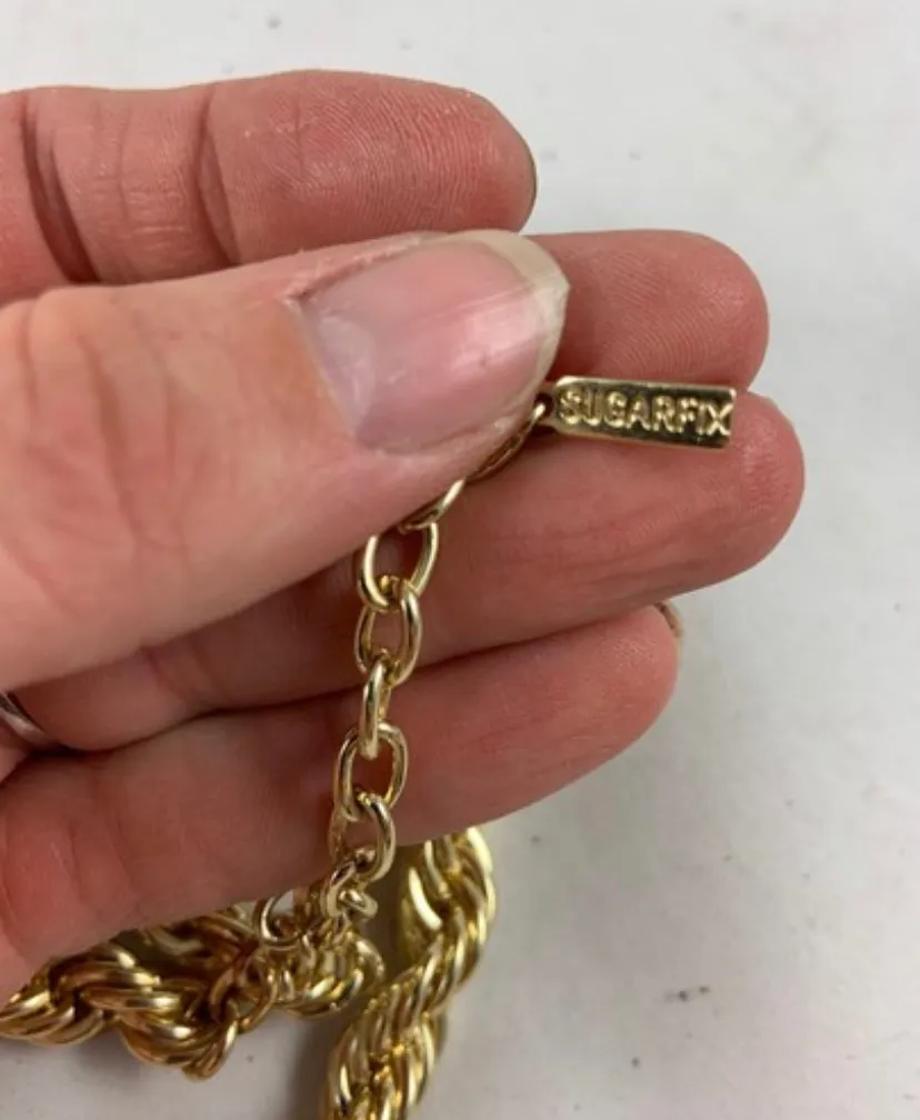 Gold Plated Twisted Rope 19” Chain - Image 4