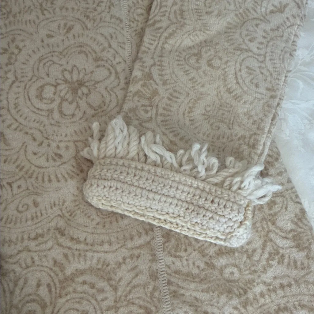 Sigrid Olsen  Cream Textured Knit Jacket - Image 3