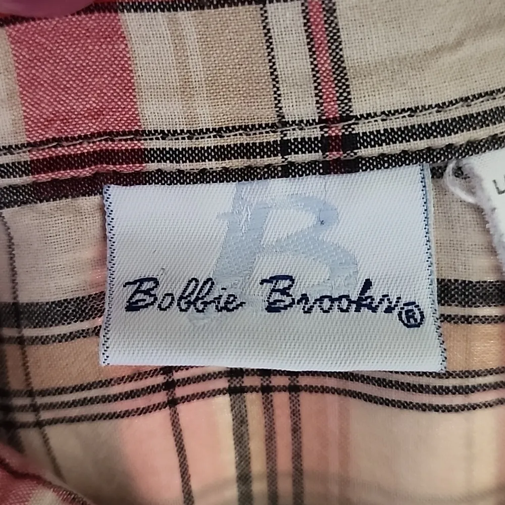 Bobbie Brooks Plaid Button Down Shirt with Embroidered Dragonfly - Image 6