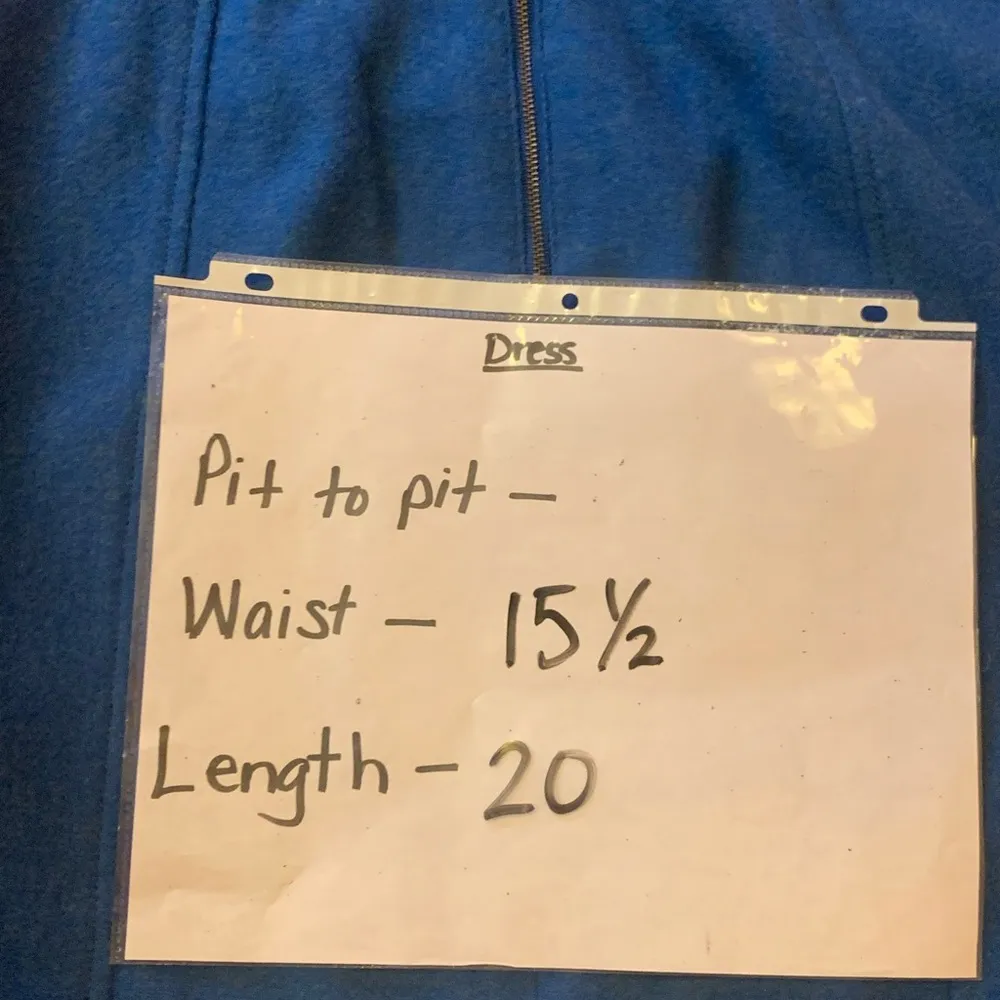 Talbots mini Skirt Size 6 Cerulean Blue Wool mix Lined Front Pockets Office - Image 9