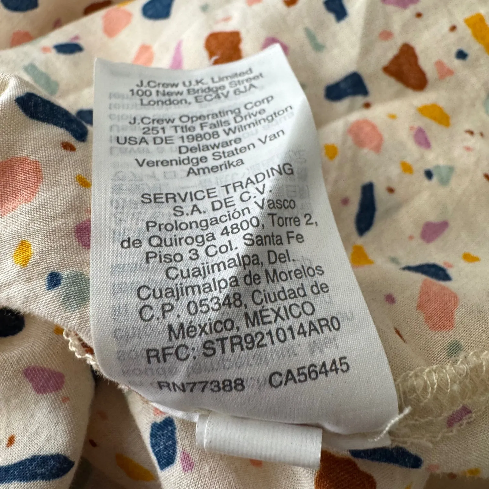 Madewell Tie-Front Cami Top in Terrazzo Size 8 - Image 9