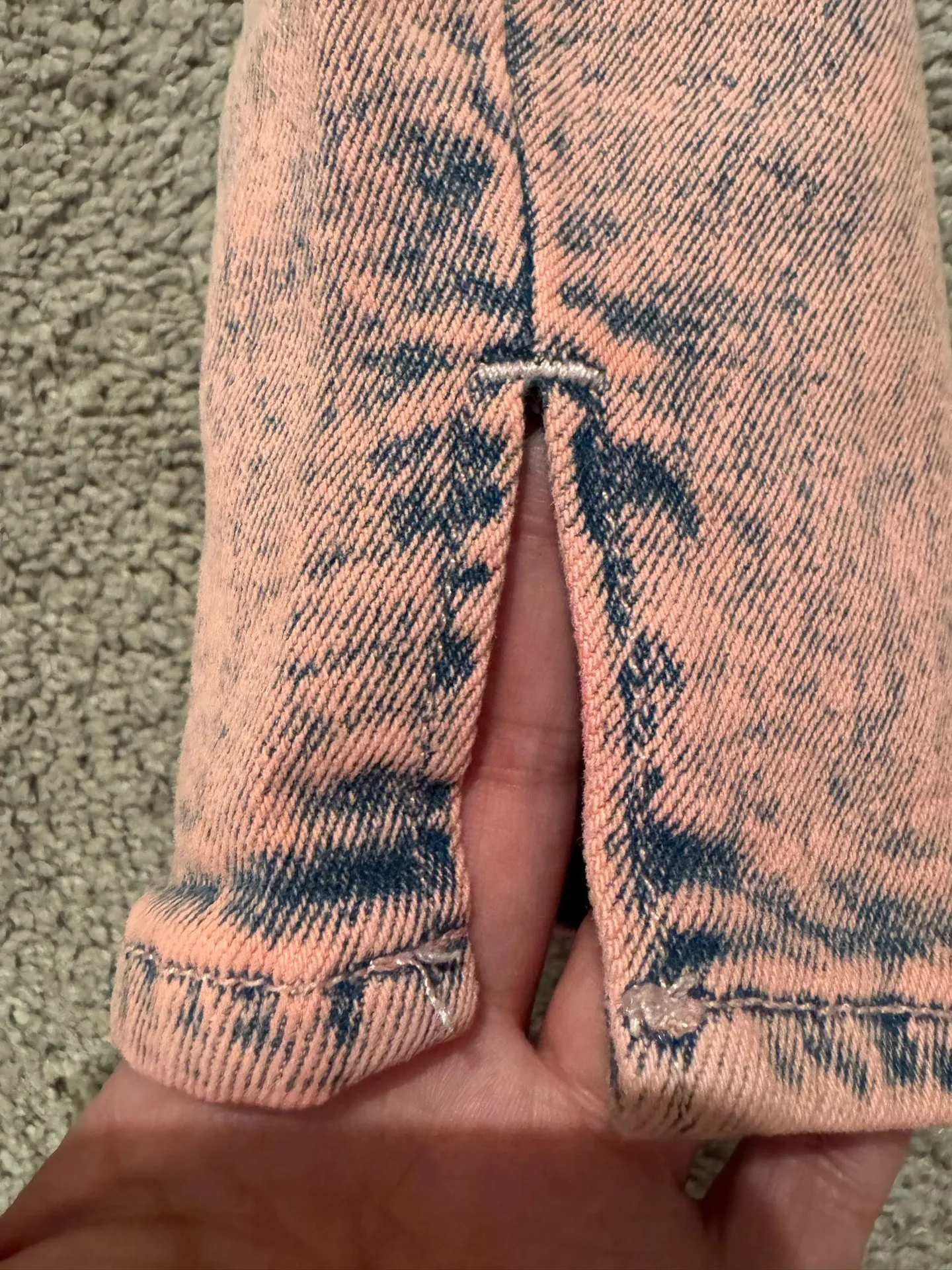 Pink navy jeans size 8 Tall - Image 8