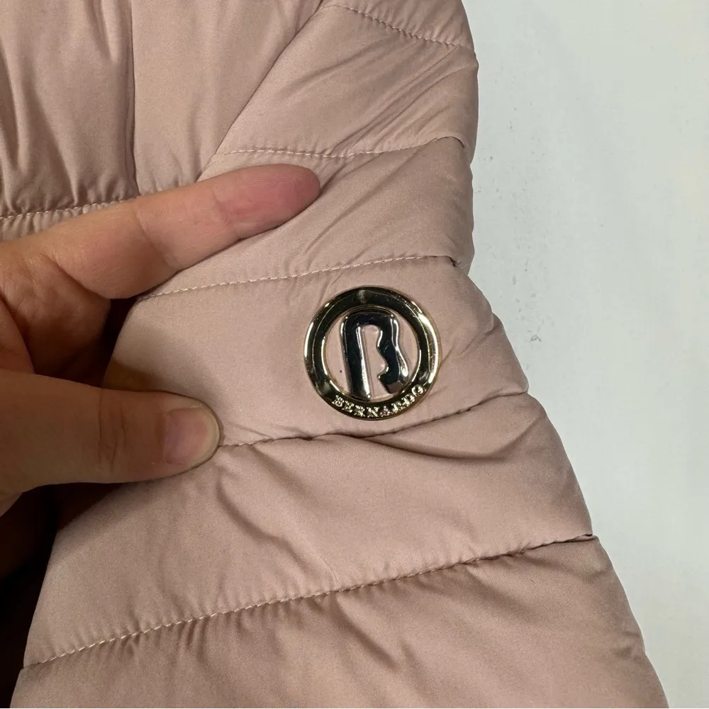 Bernardo Packable Puffer Coat in Light Pink Size Large - Image 3