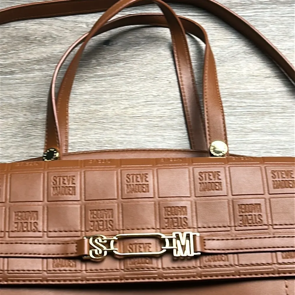 Steve Madden Tan Convertible Crossbody Handbag - Image 6