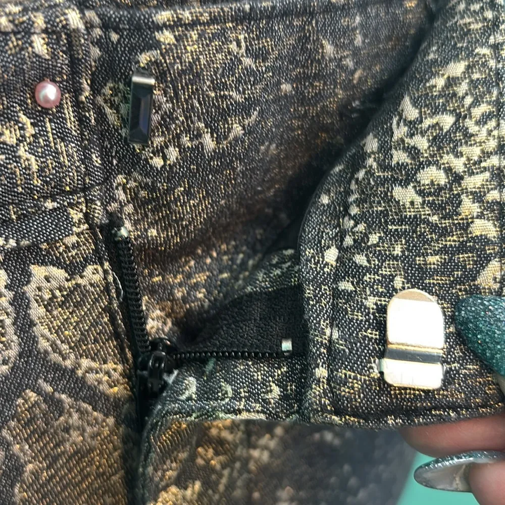 Worthington Metallic Snake Print Lined Pants - Image 4