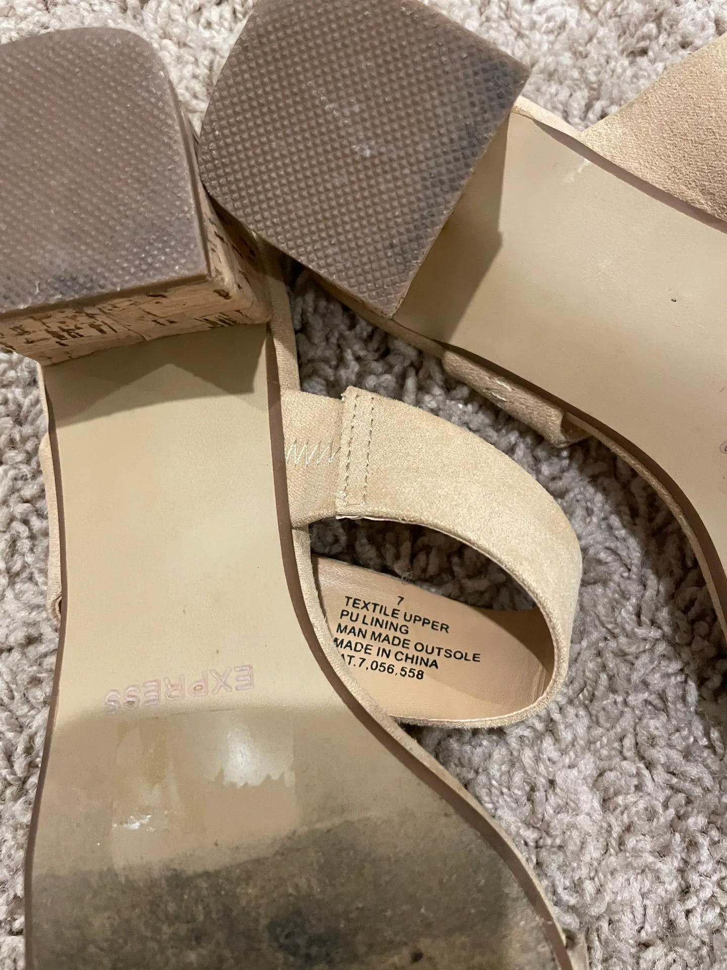 Nude Suede Heels  - Image 4