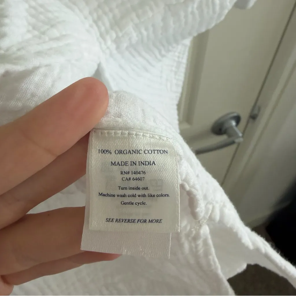 Faherty Organic Cotton Short Sleeve Blouse - Image 6