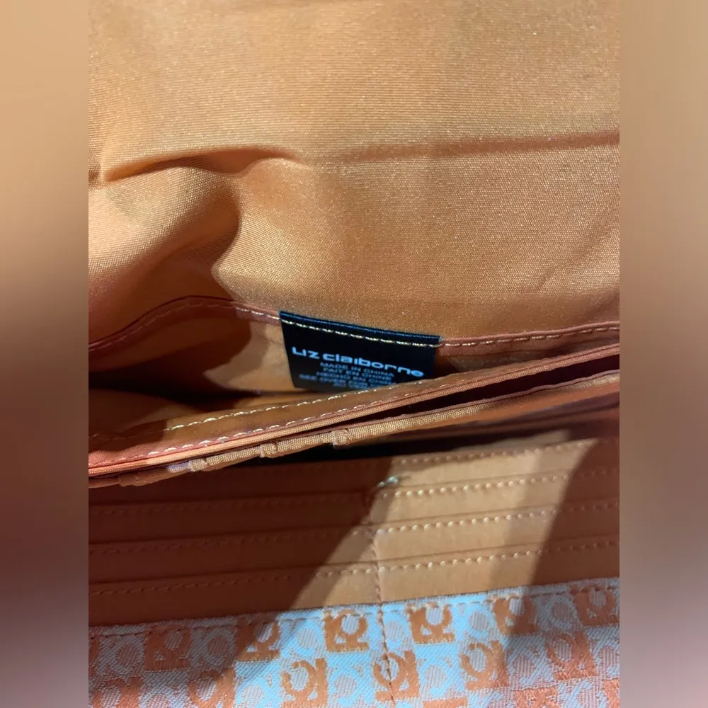Liz Claiborne Orange Wallet - Image 6