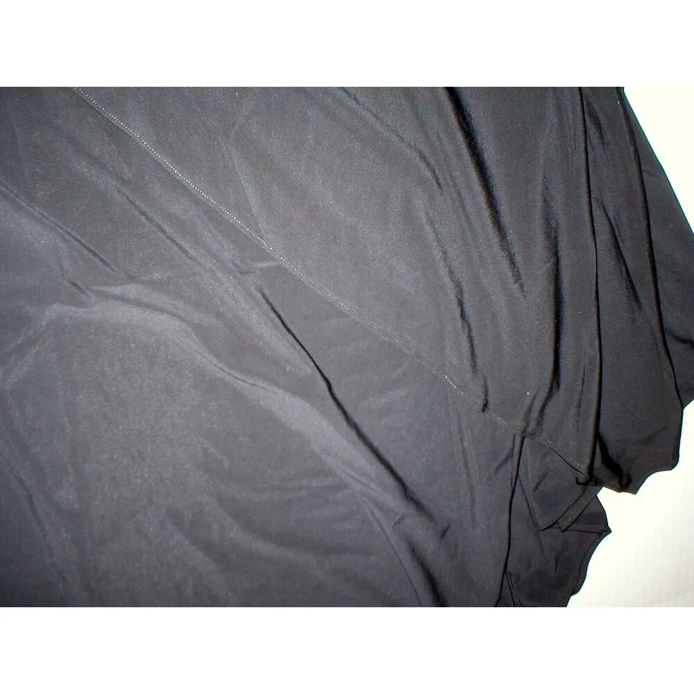 NWT New Designer Josie Natori Top Tank S Tiered Black Layered Womens Sleeveless - Image 6