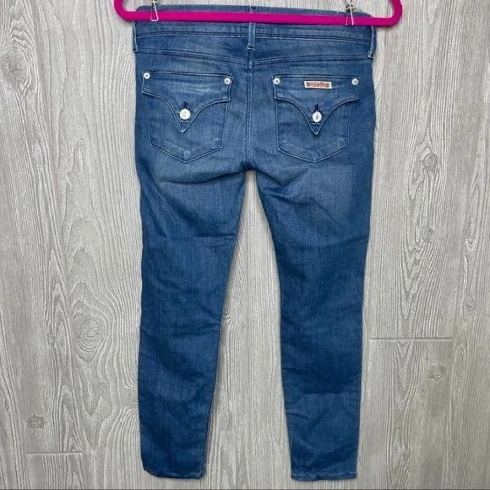 Hudson jeans rn 107906 light wash distressed blue jeans size 26 - Image 2