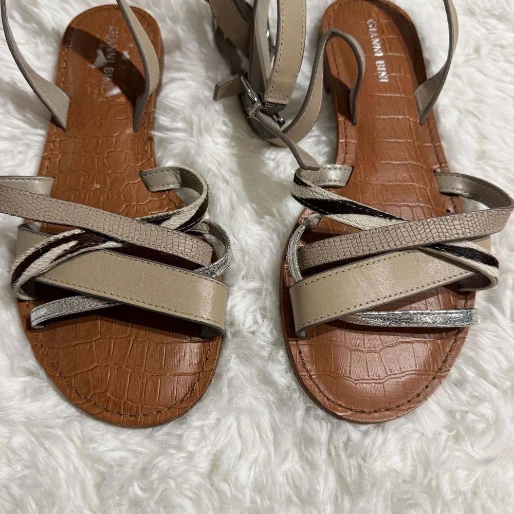 Gianni Bini  Strappy Tan Sandals Size 7 - Image 10