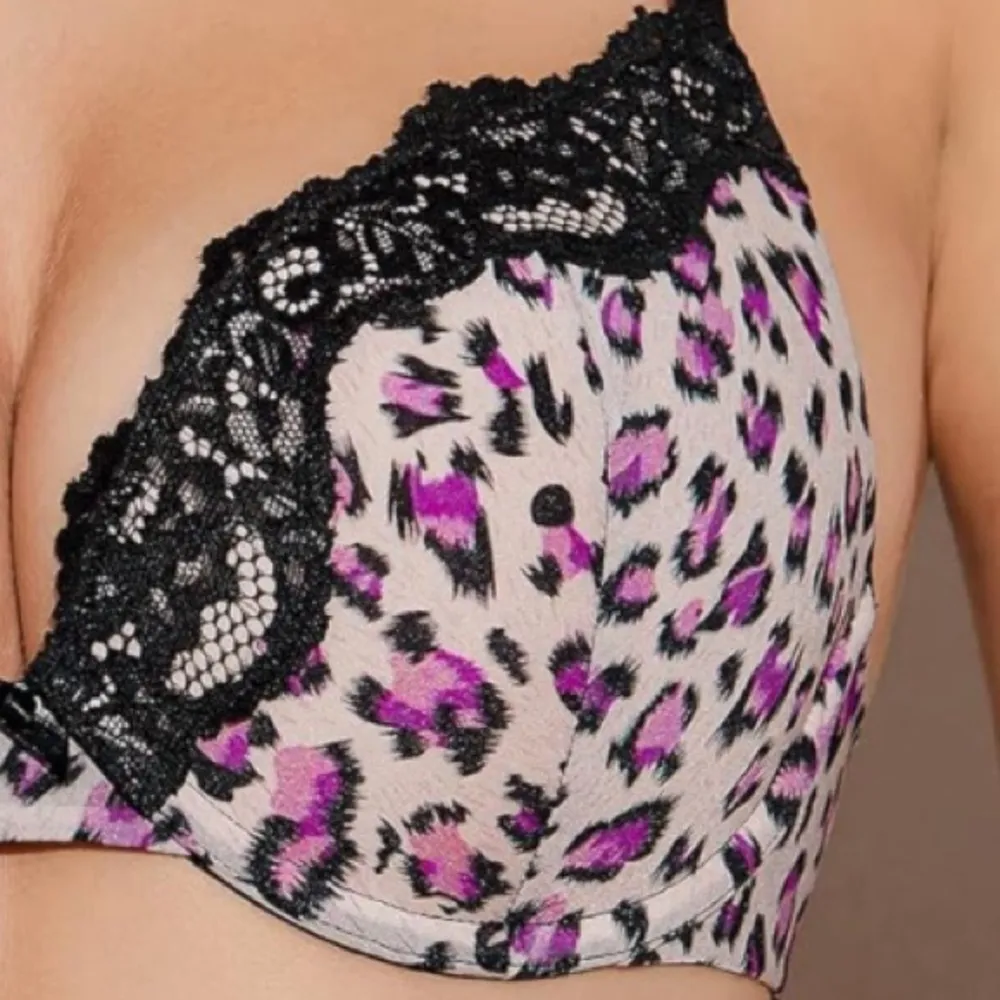 Women’s Push Up Lace Bra Comfort Padded Underwire Bra Lift Up size 34A. Purple - Image 5