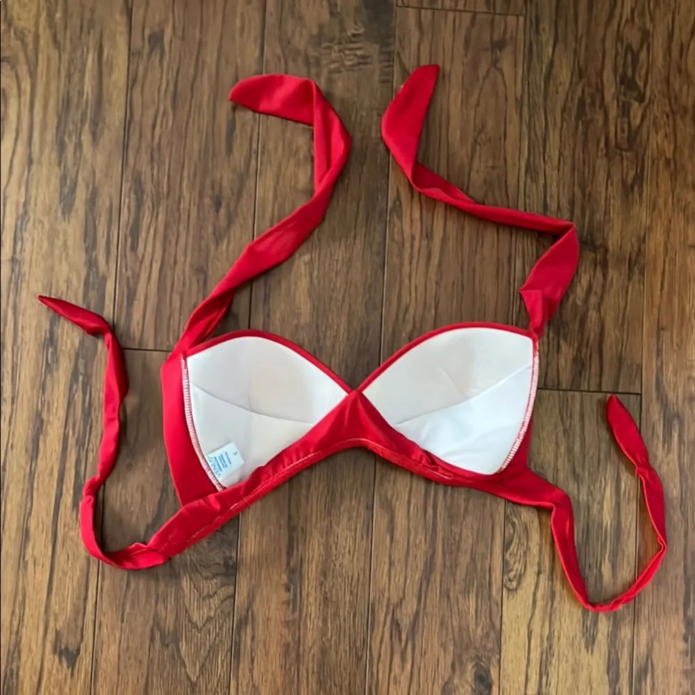 Venus Red Halter Bikini Top - Image 7