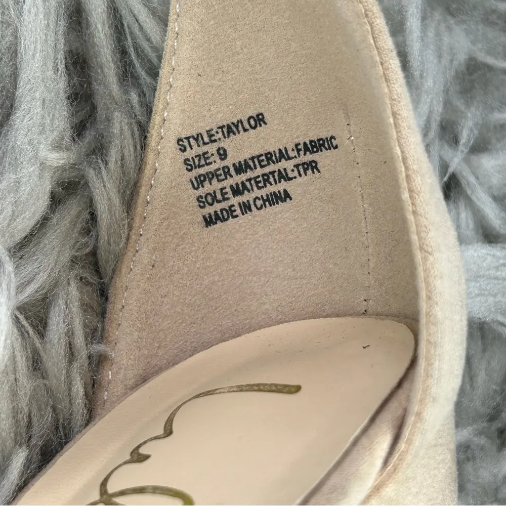 Lulus Taylor nude neutral faux suede sandal high heels women’s shoe size 9 - Image 8