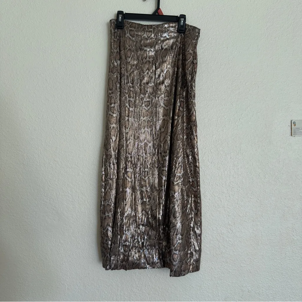 NWT Zara sequin python print skirt - Image 6