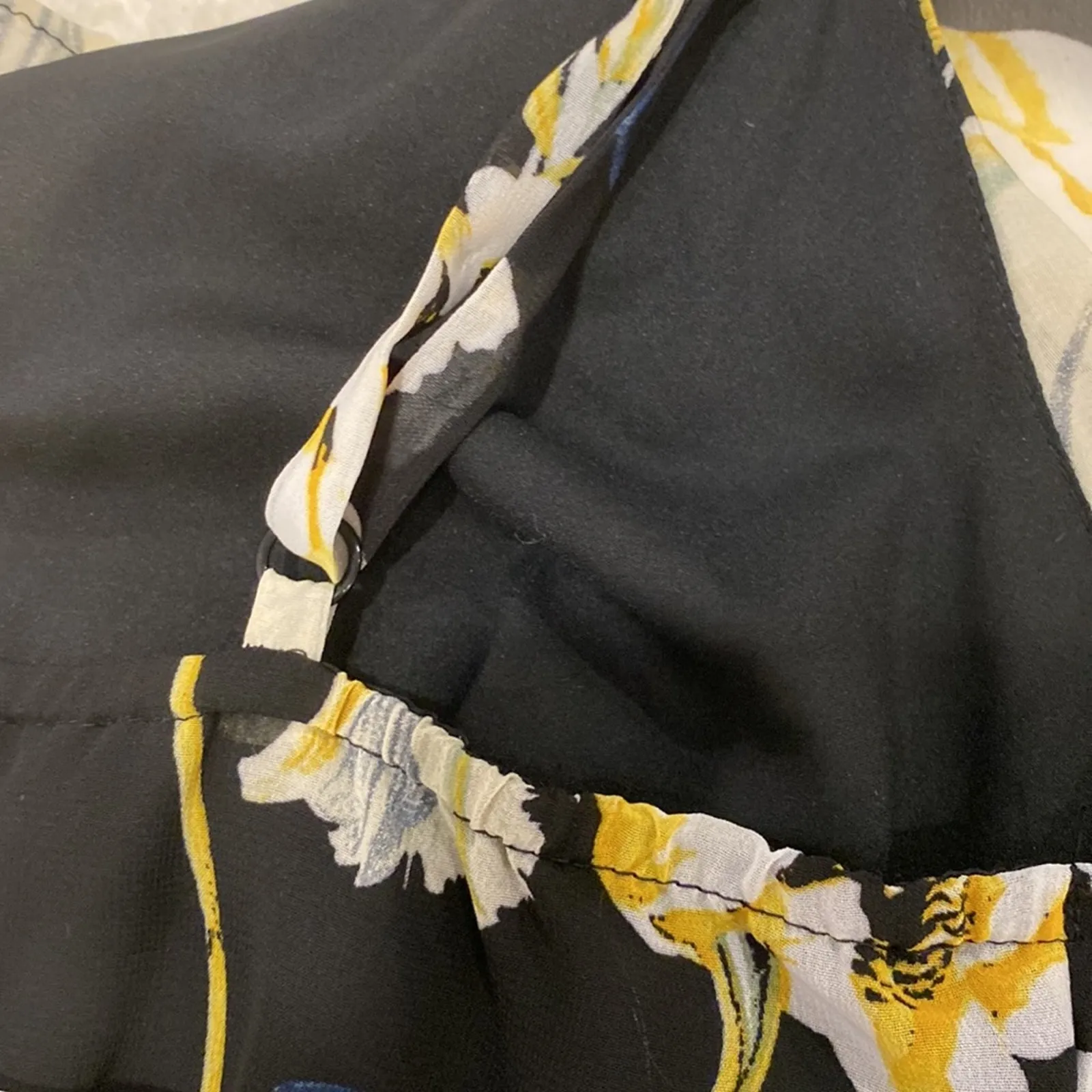 INC Cocktail Dress 10 Semi Formal Y2K Medium Maxi Boho Adjustable Fairy Cottage Black - Image 11