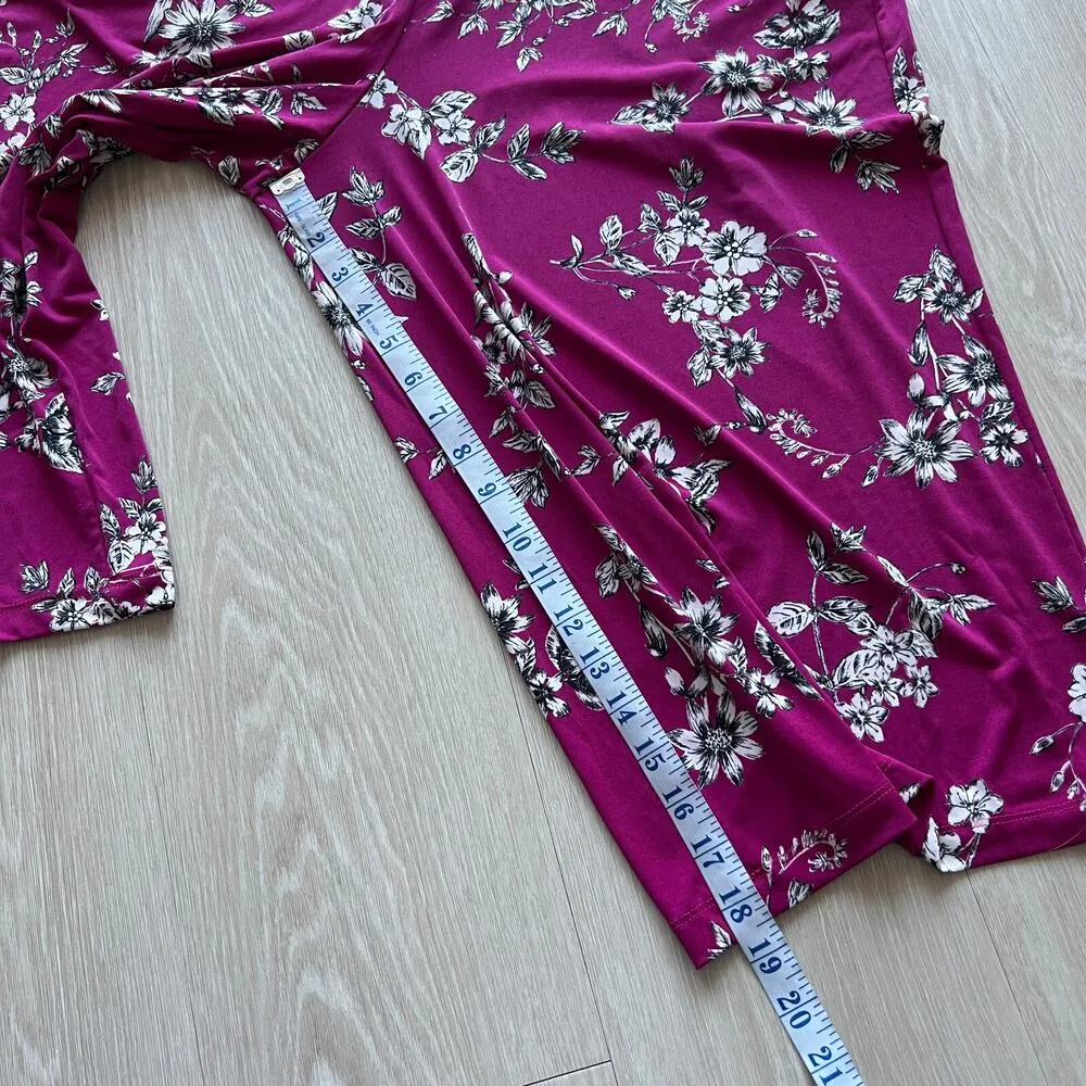 Maggy London Cropped Wide Leg Jumpsuit Size US 12 Floral Sleeveless - Image 6