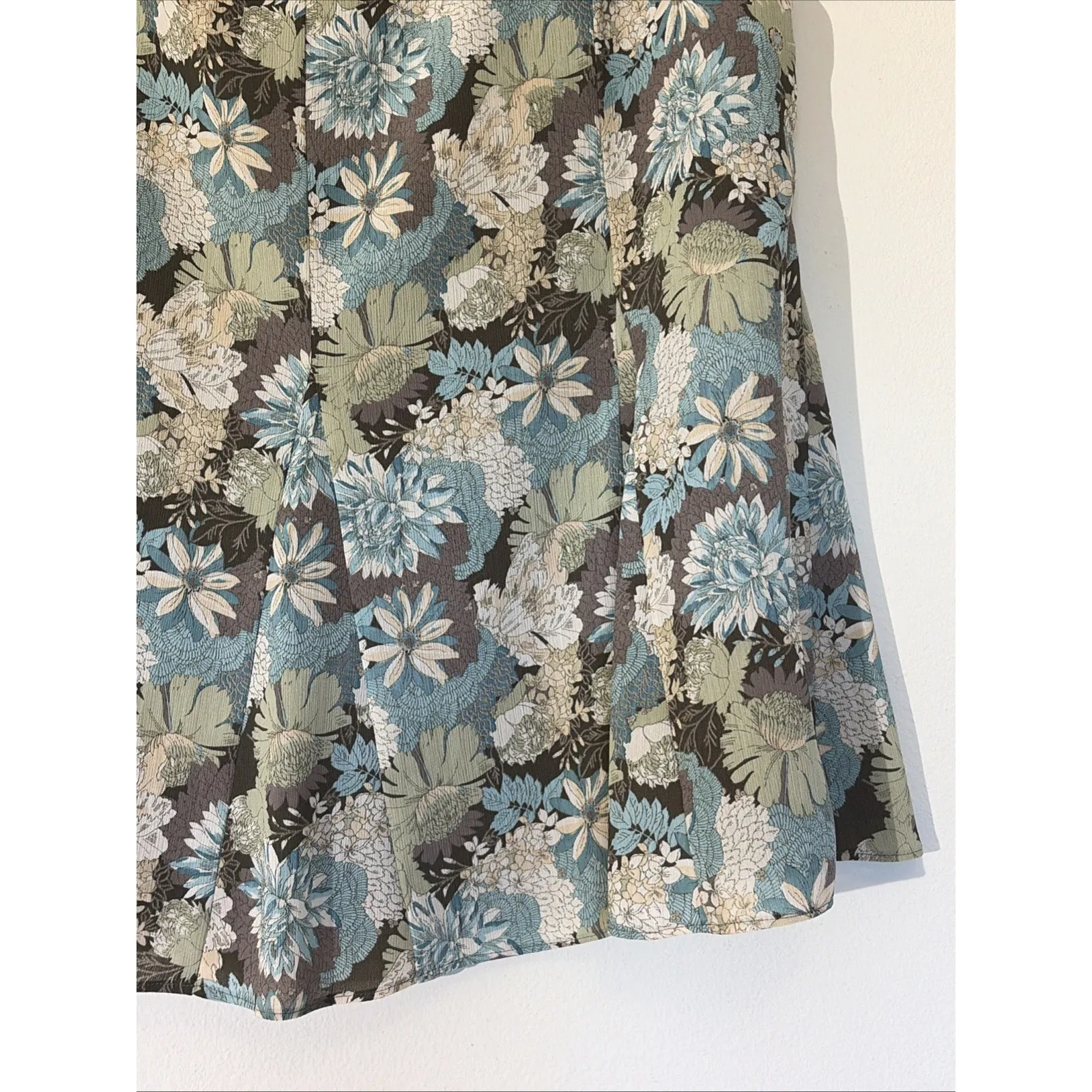 Axcess Liz Claiborne Allover Floral Flower Boho Cottagecore Aline Skirt Women 12 - Image 2