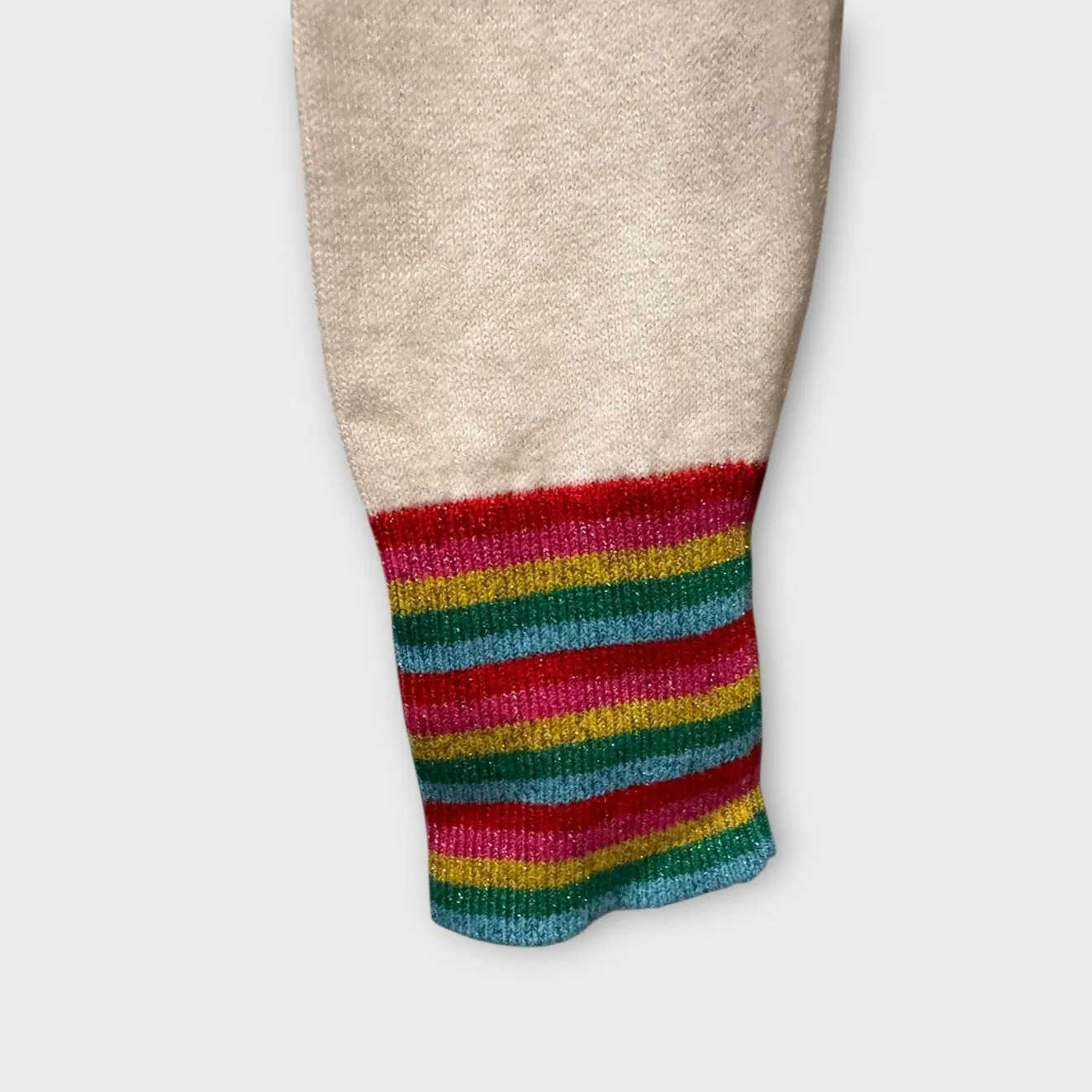 BODEN Lytton Sparkle Cardigan In Ivory Size US/2 - Image 5