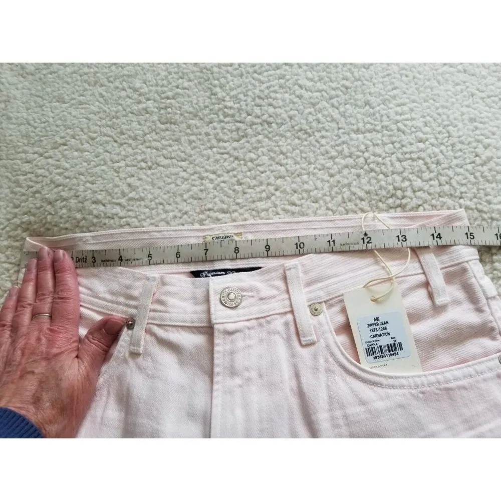 Citizens Of Humanity Abi Zipper Cargo Jeans in Carnation Pink Women's Size 26 - Image 14