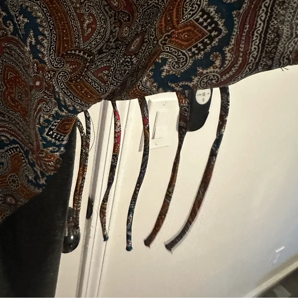 Anthropologie Sloan Rouge open front cardigan kimono Mrs. Roper Janis Joplin Orange Size L - Image 8