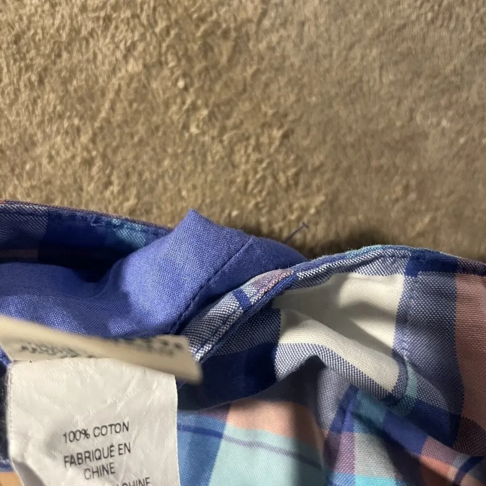 LL Bean Skirt Womens 10 Favorite Fit Mini Blue Plaid Skirt 100% Cotton 286376 - Image 5