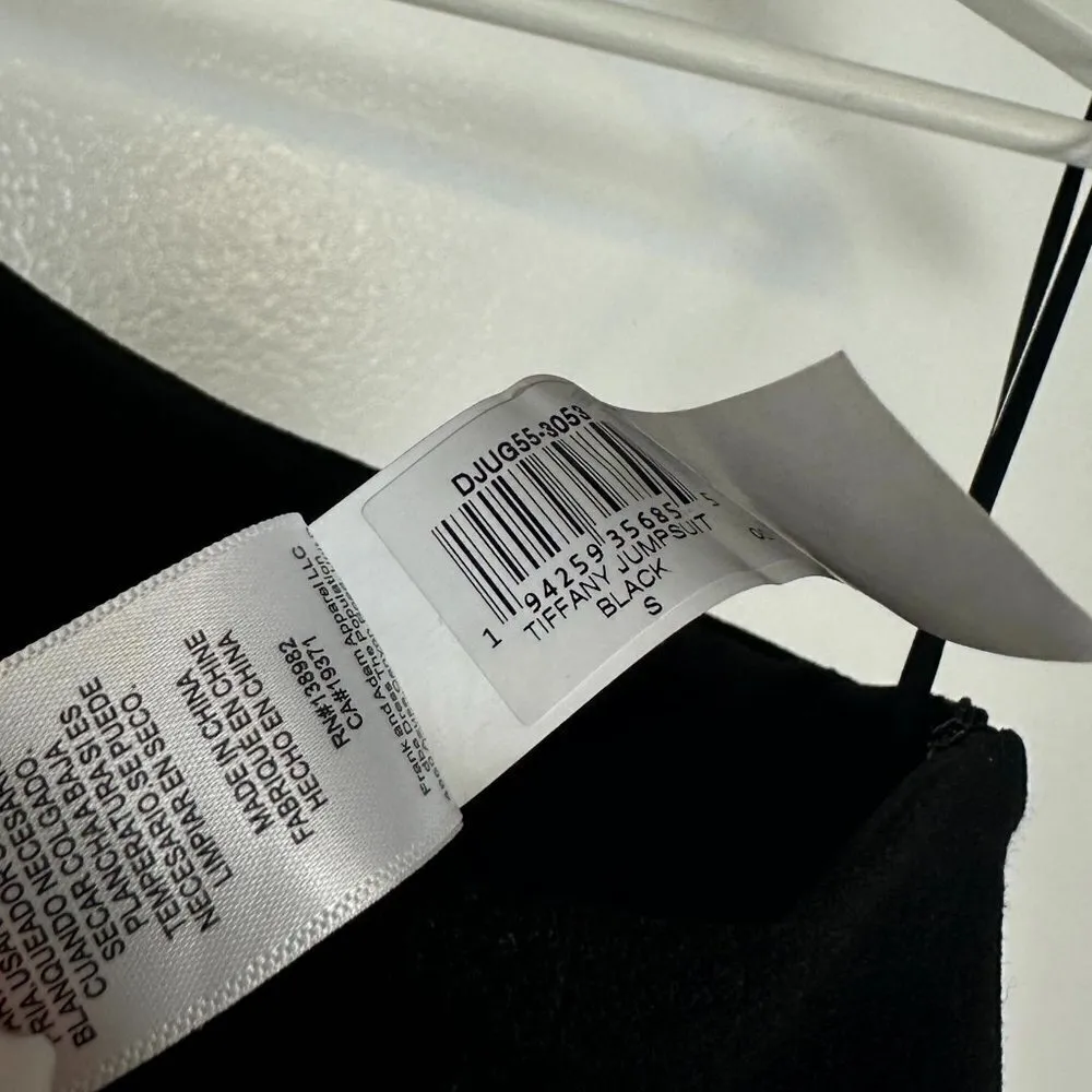 DRESS THE POPULATION Tiffany One-Shoulder Jumpsuit in Black Size Small NWT - Image 10