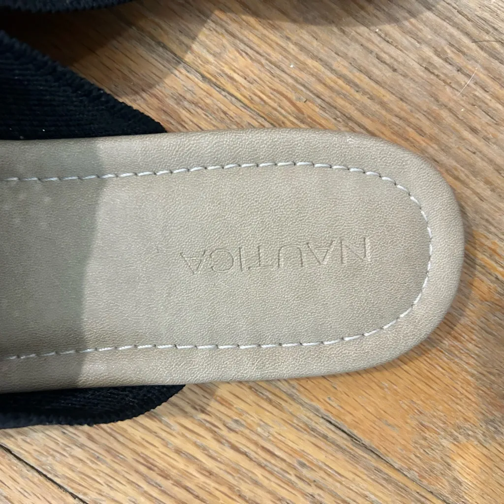 Nautica Black and Tan Slip-On Shoes BNWOT - Image 3