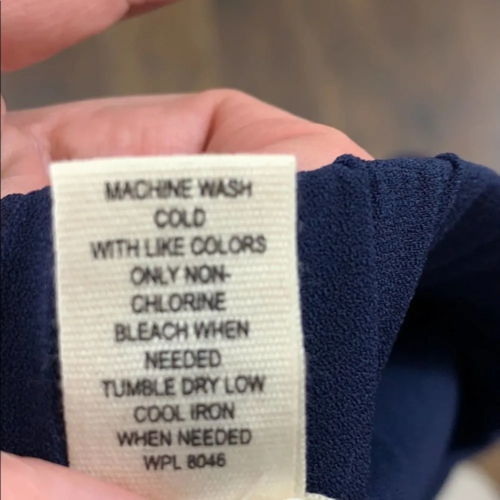 Maison Jules Navy Blue Flutter Dress Shorts Size S - Image 5