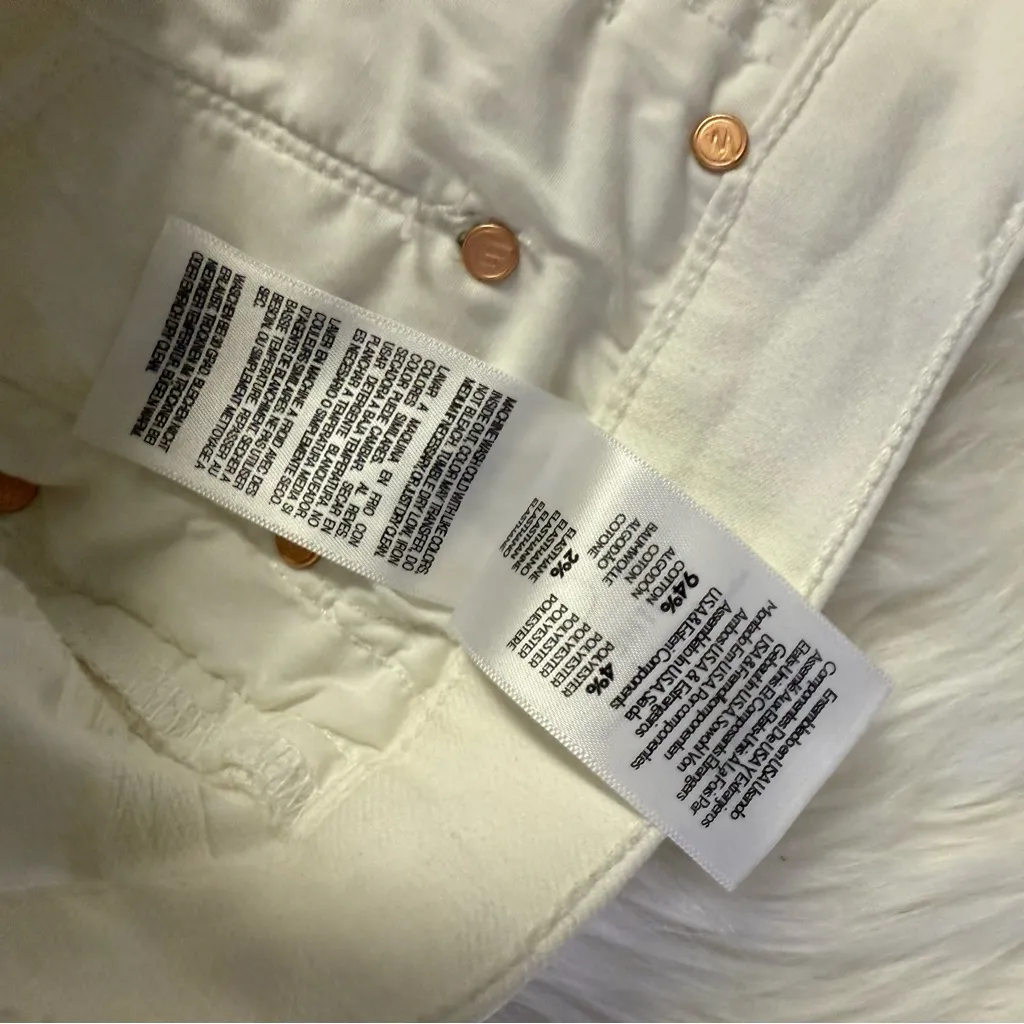 Mother The Inside Crop Step Fray Jeans – Fairest Of Them All – Size 30 - Image 4