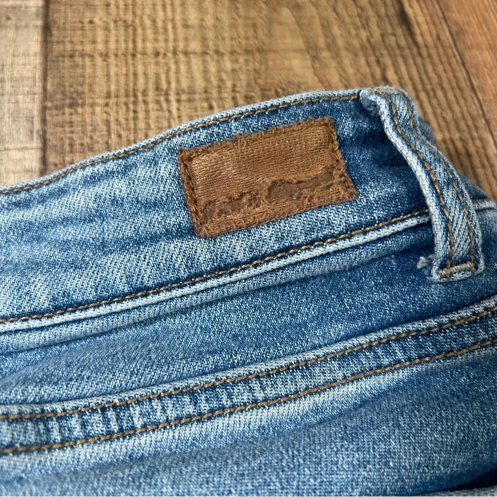 Judy Blue Denim Shorts 1XL High Rise Stretch Cuffed Blue Jean Shorts Plus - Image 5