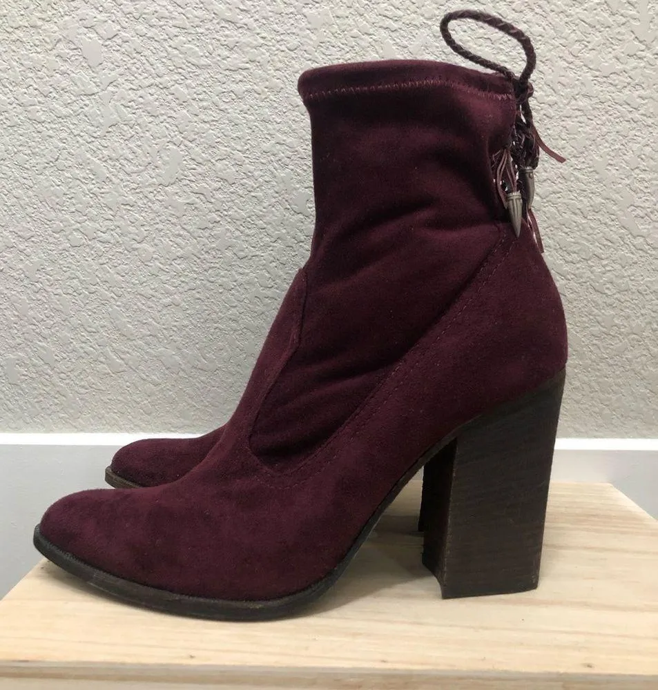 Dolce Vita Cammi Suede Sock Heeled Booties 10 - Image 3
