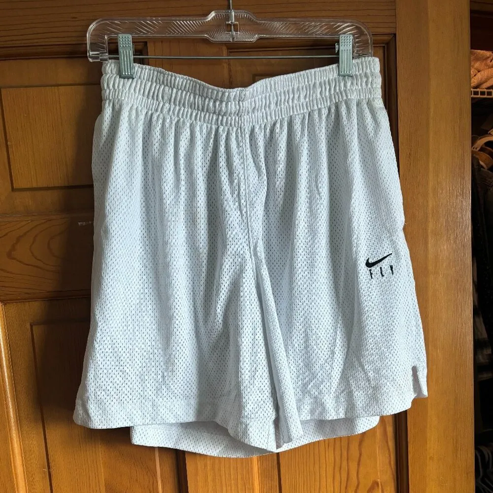 Swoosh Fly Essential Womens Basketball Shorts Size L White - Image 2