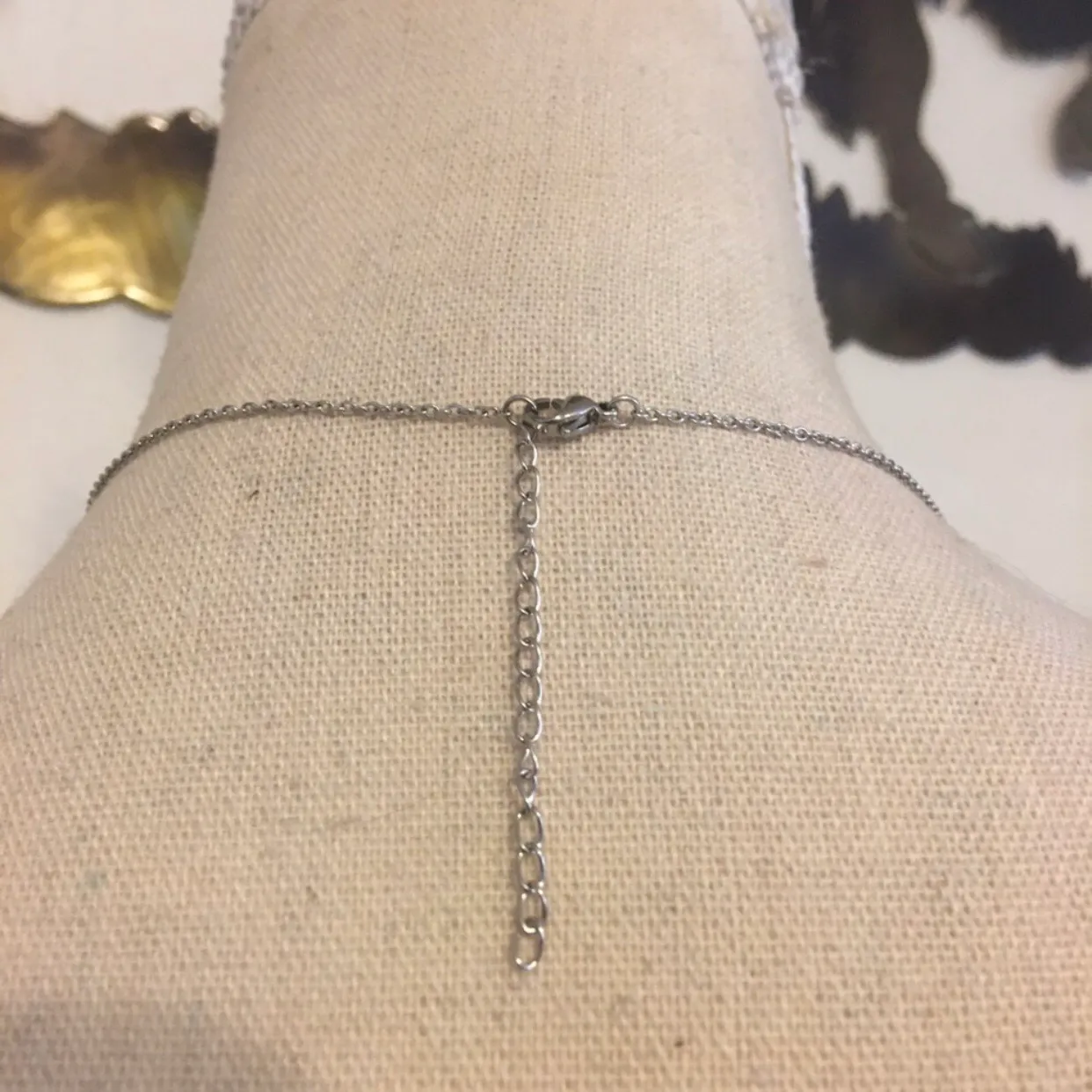 Stainless steel and copper owl pendant on chain - Image 5