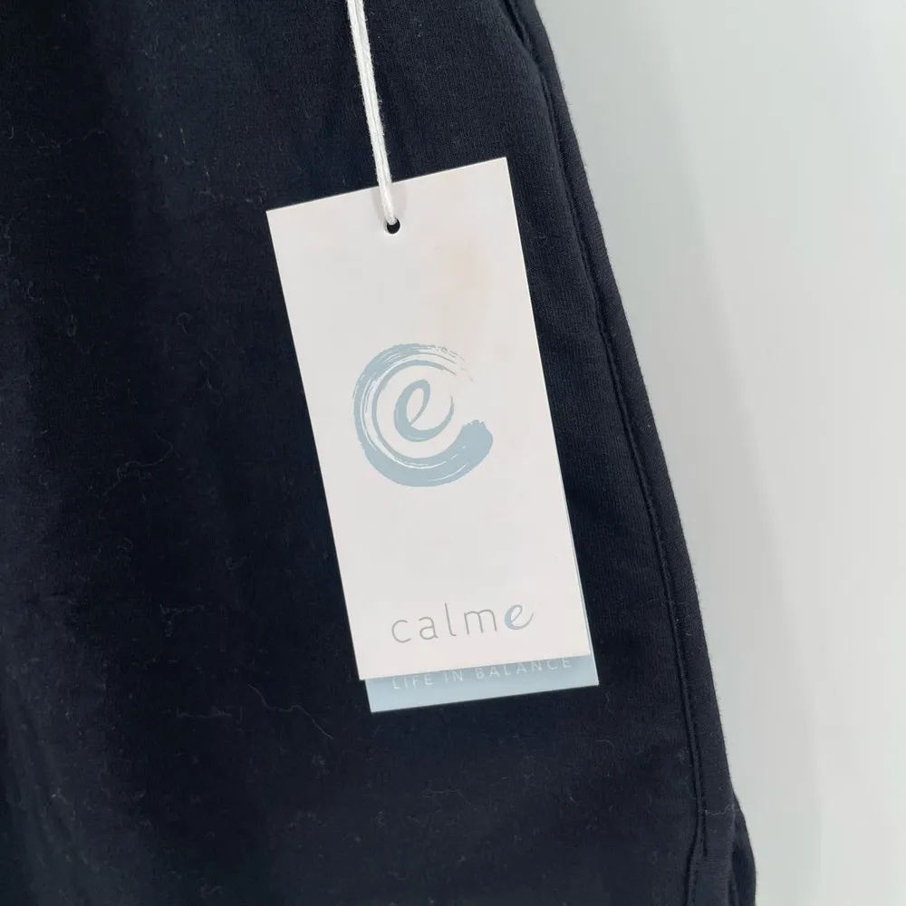 CALME By Johnny Was Skirt Size Large Terry Commuter Short Black NWT Athleisure - Image 4