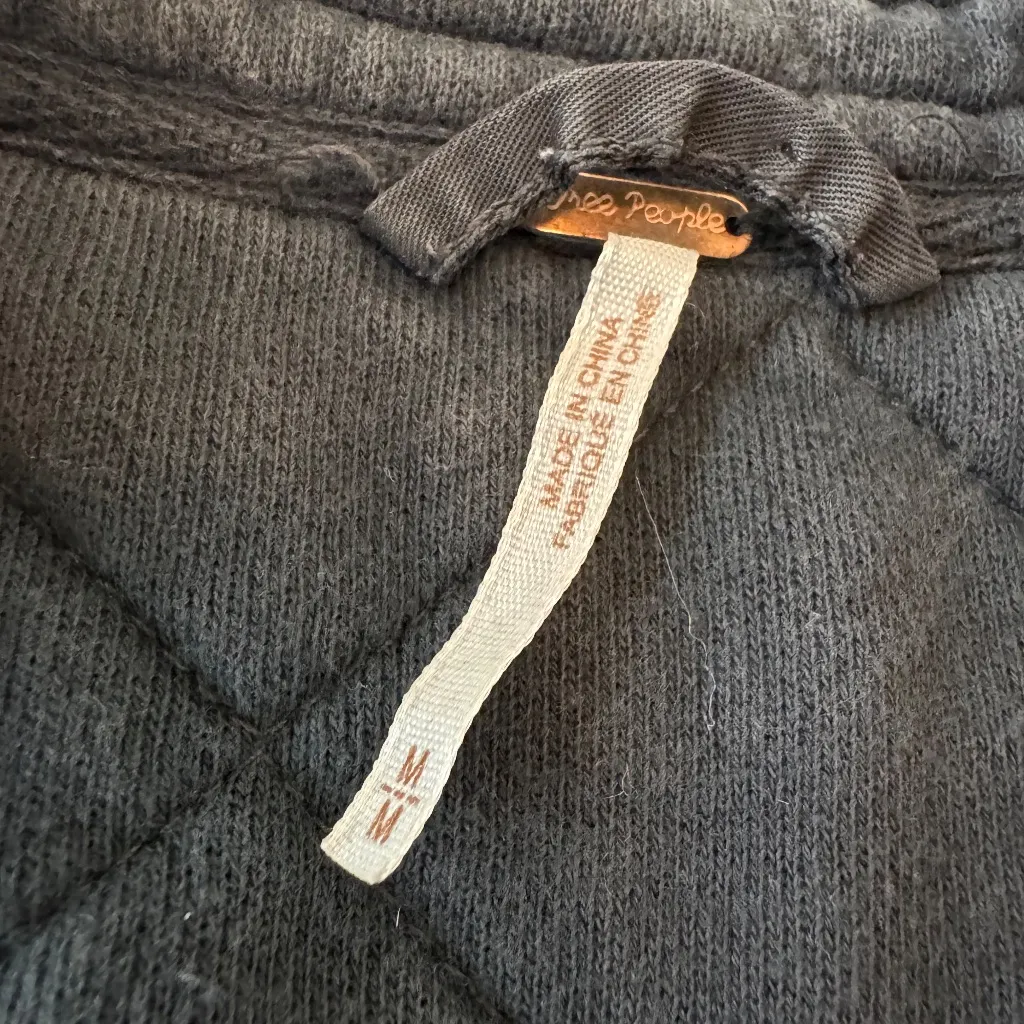 Free People Cotton Shrunken Moto Jacket - Image 4