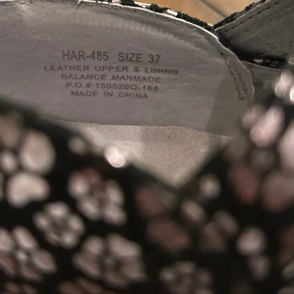 Black Silver Flowers Har-485 Harper mary jane heel women’s size 7.5 - Image 7