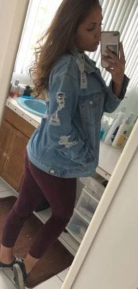 Forever 21 Distressed Denim Jacket - Image 2