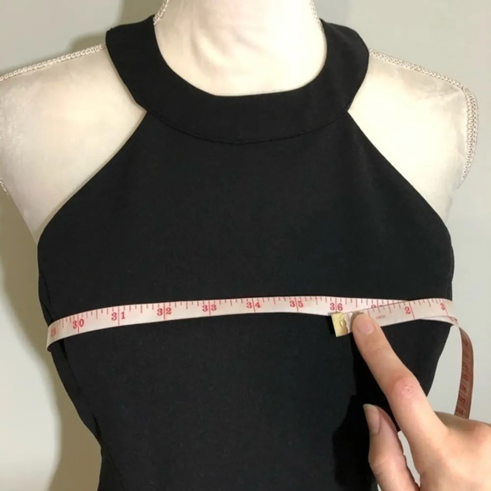 NWOT Black Corset Lace Up Halter Party Dress New - Image 6